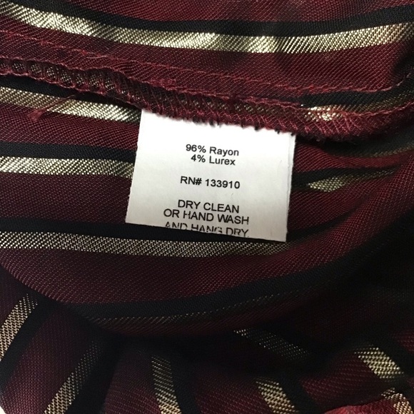 Show Me Your Mumu Yvonne Jumpsuit Maroon and Gold Stripe Size Large. - Picture 13 of 14